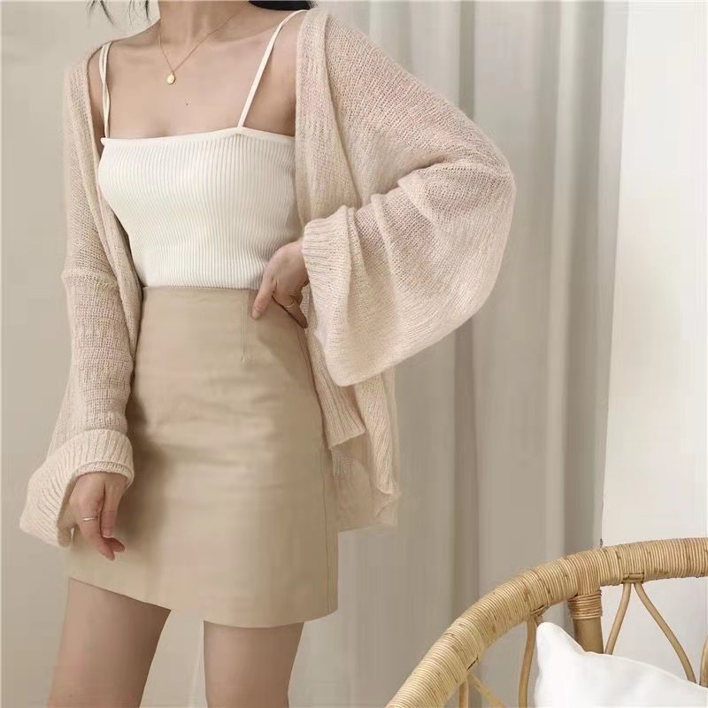 Áo Khoác Cardigan Dáng Dài Thời Trang Đi Biển Mùa Hè Cho Nữ