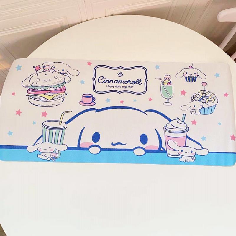 1 Miếng Lót Ly Bằng Cotton Họa Tiết Sanrio Dễ Thương Kích Thước 30*67Cm