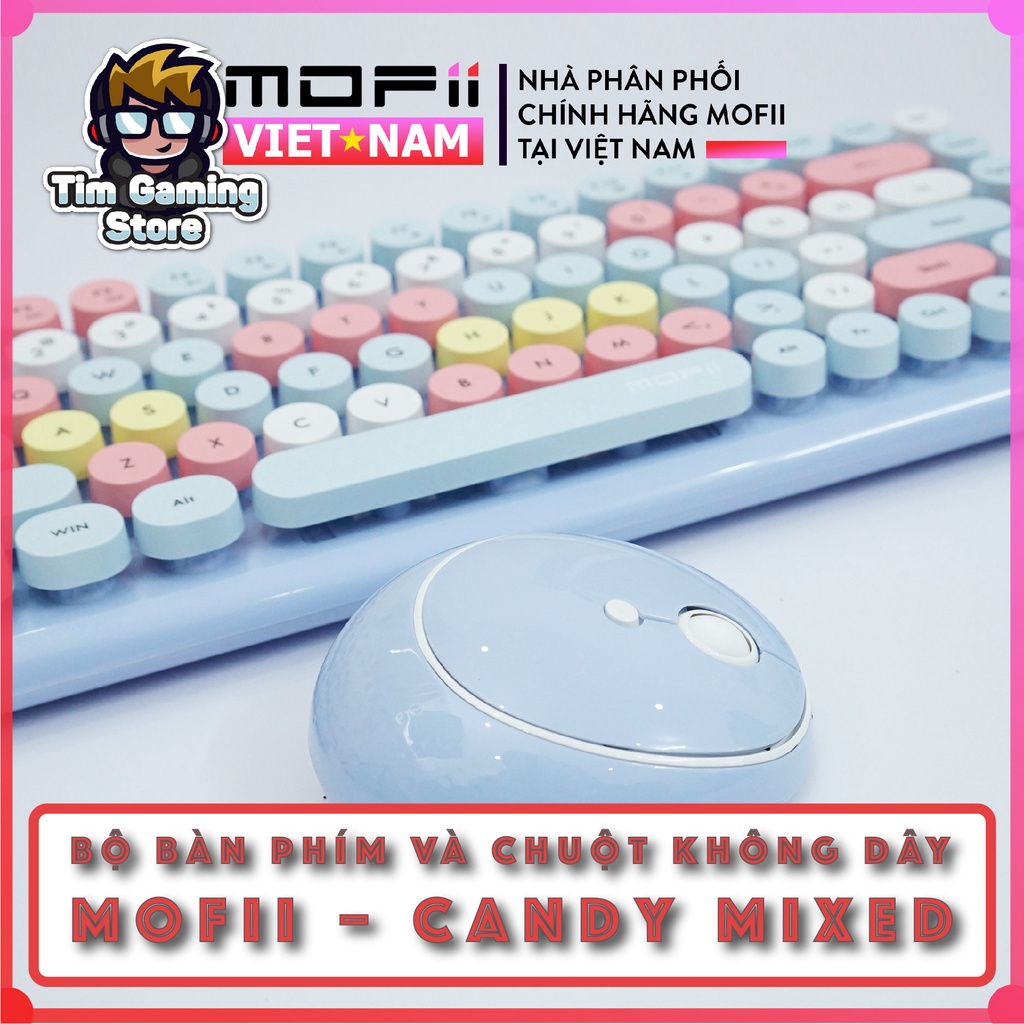 Bộ bàn phím và chuột không dây MOFII Candy Mixed