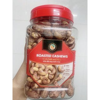 Hộp 500gram hạt điều rang muối loại ngon xuất khẩu