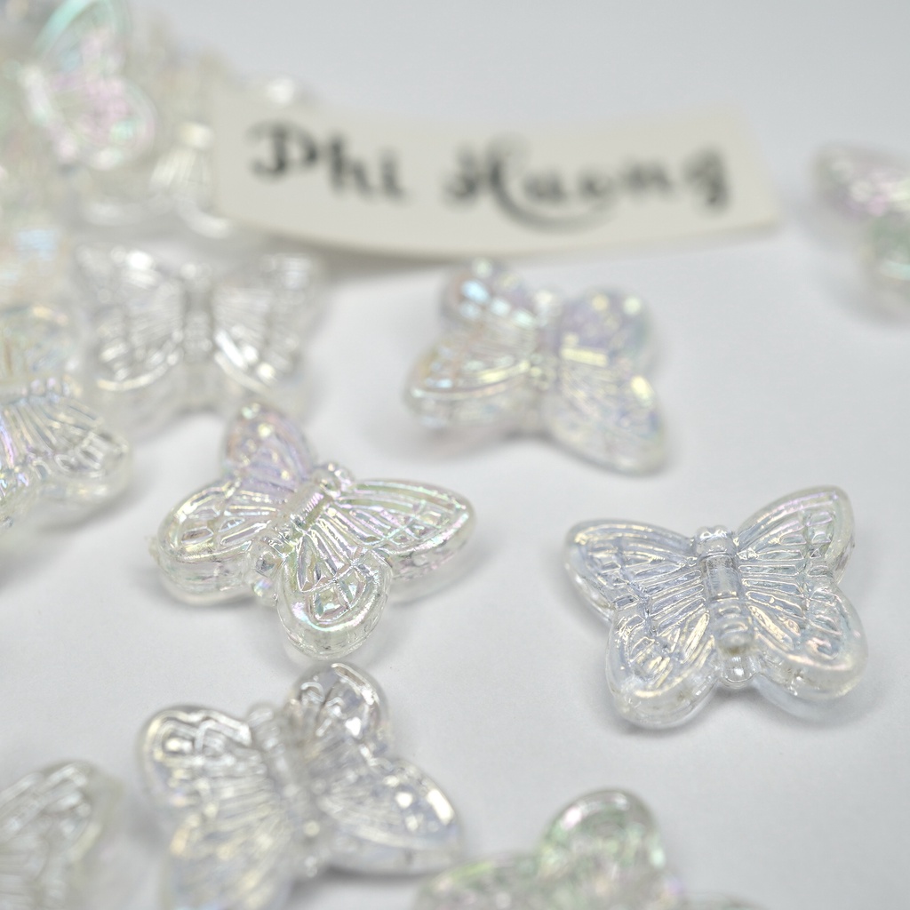 Gói 10g - 20g hạt cườm nhựa nhiều hình nhiều màu xỏ vòng DIY