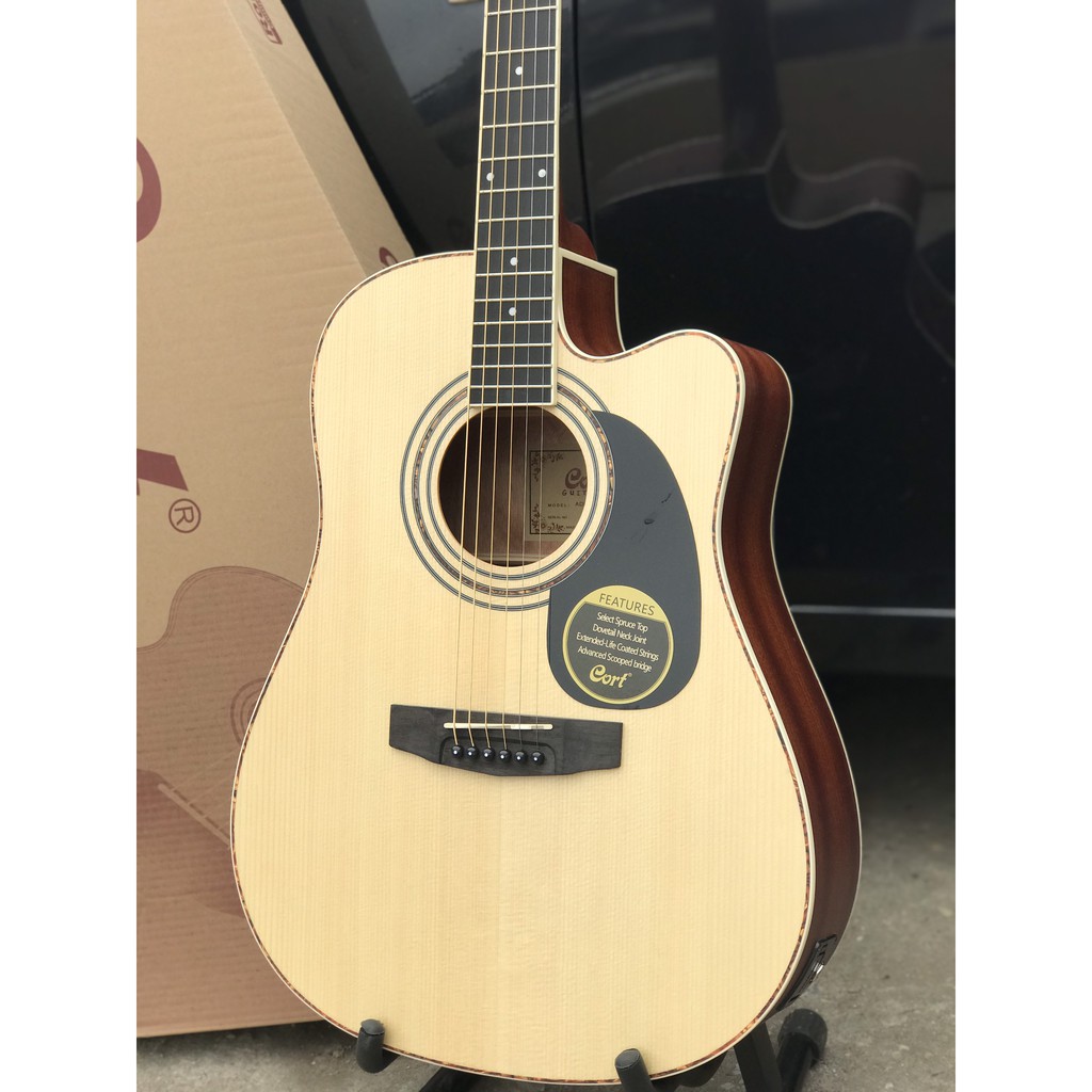 Guitar Acoustic Cort AD880 CE (tặng kèm phụ kiện)