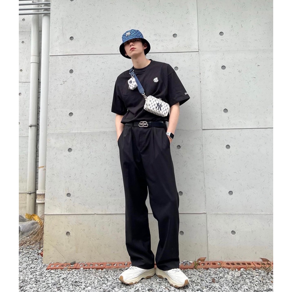 ✅ [ FELIX CHUẨN 1:1] Túi đeo chéo NY Mini MLB Monogram Crossbody Bag New York Yankees BLACK [3ACRS012N 50BKS] GIÁ TỐT