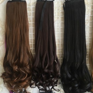 Tóc giả nữ đẹp ❤️FREESHIP❤️ Tóc cột xoăn đuôi 60cm