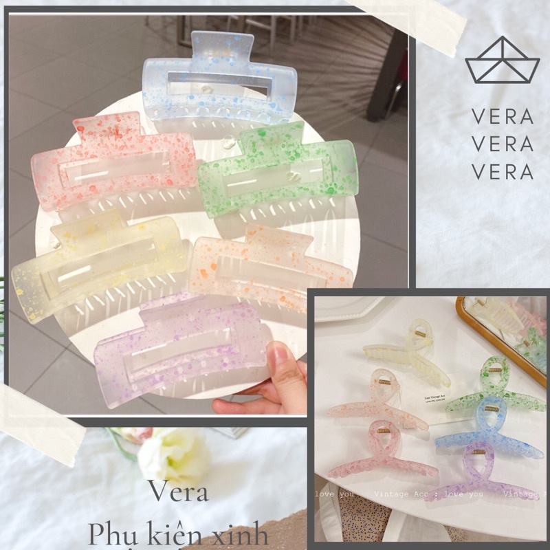 Kẹp tóc nhựa, kẹp càng cua acrylic hàn quốc