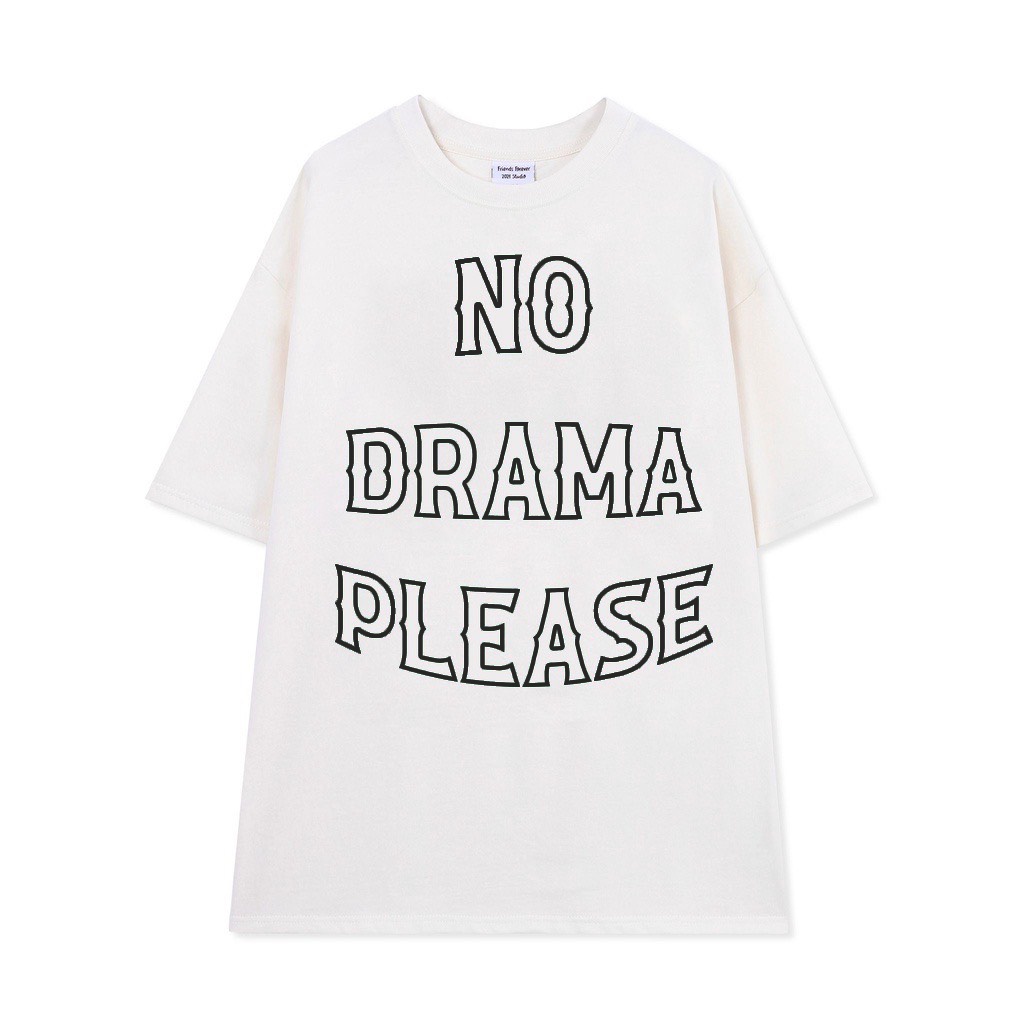 Áo Thun 3158 NO DRAMA Áo Phông In Chữ 3158 Form Rộng Tay Lỡ Dáng Oversize Nam Nữ Chất Vải Dày Dặn Mặc Mát Mẻ