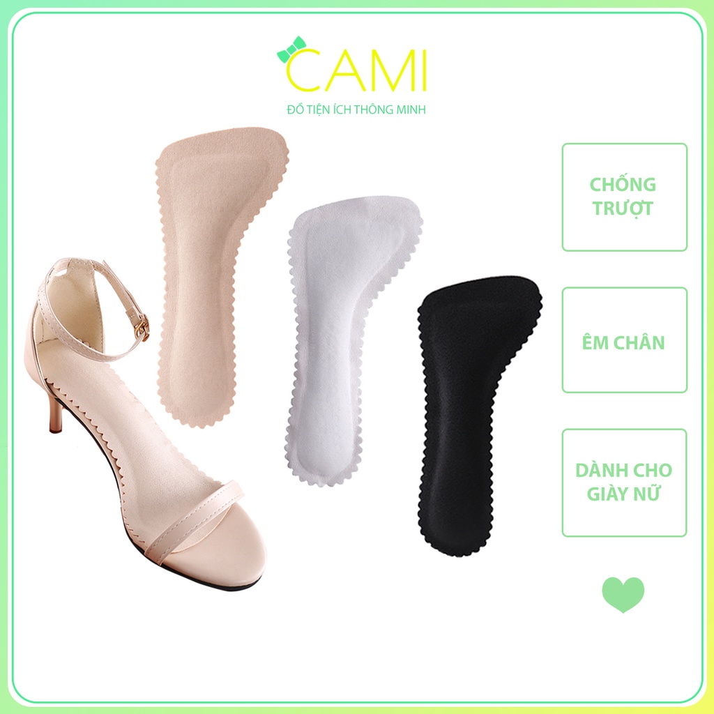 Lót giày sandal, cao gót thấm hút mồ hôi cực tốt, chống trượt, êm chân dành cho nữ - Cami - CMPK273