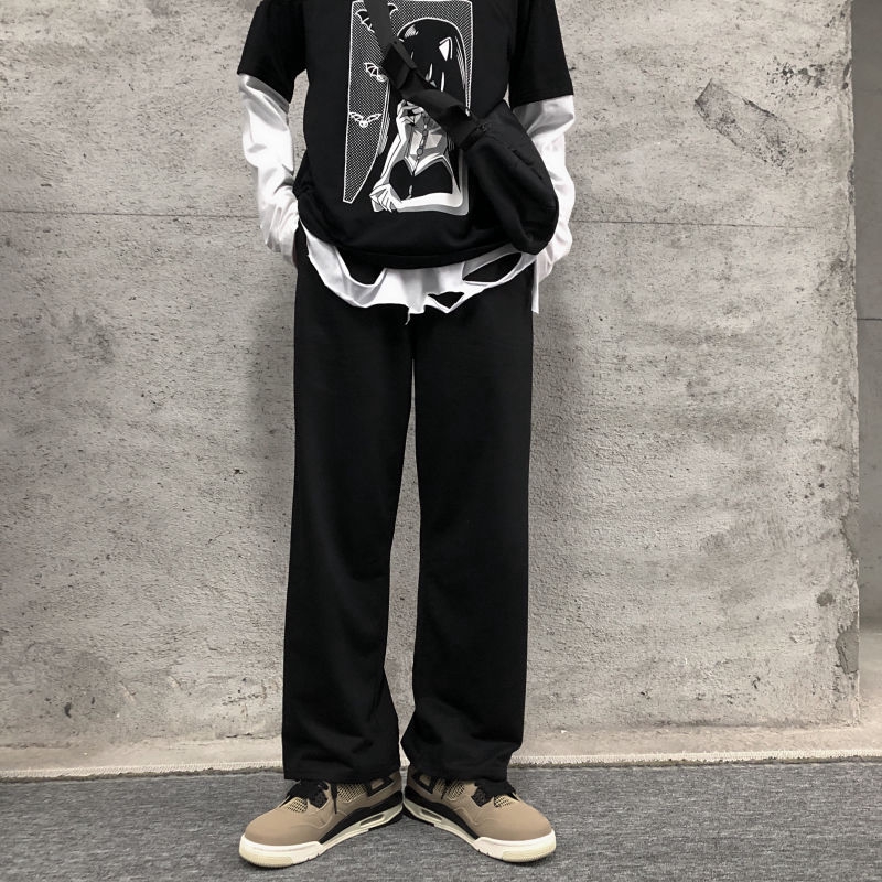 Quần Dài Ống Rộng Họa Tiết Mặt Cười Thời Trang | BigBuy360 - bigbuy360.vn