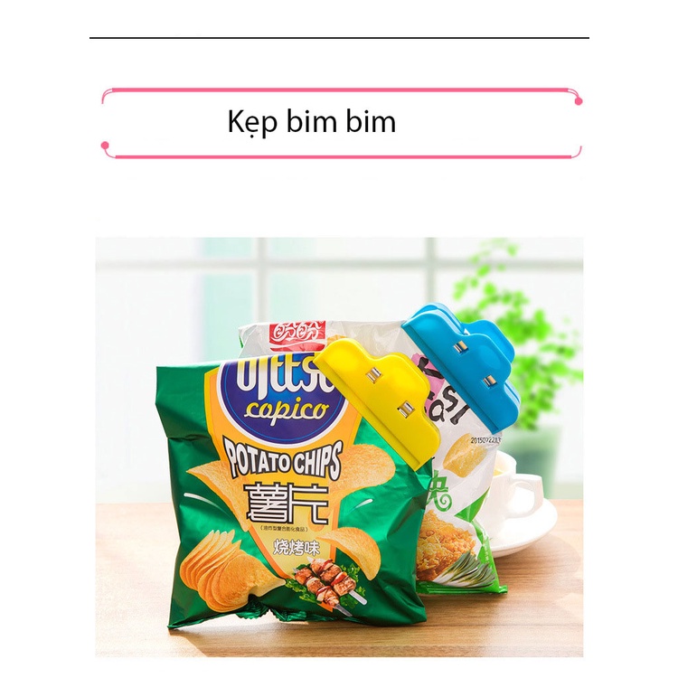 Kẹp Khóa Kín Bảo Quản Thức Ăn, Bim Bim, Gia Vị, Bánh Kẹo - LOKING