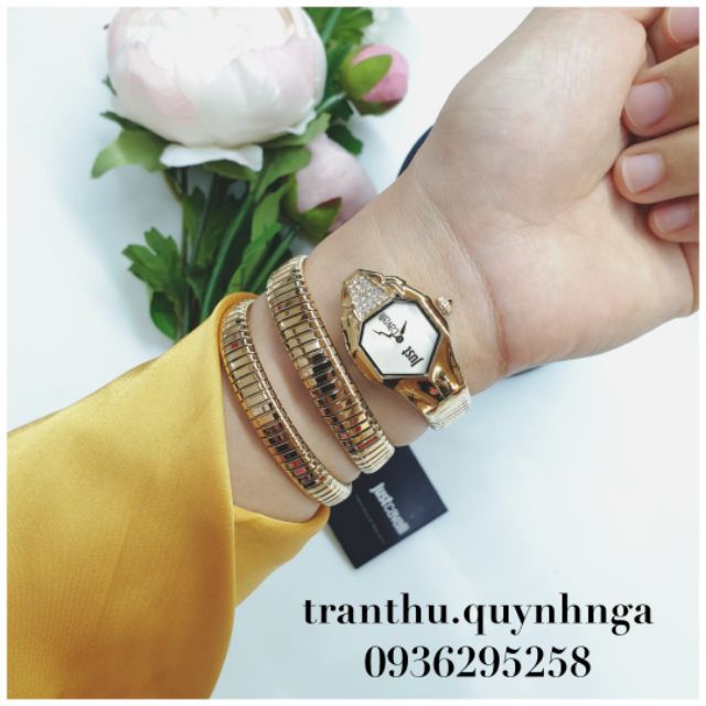 Đồng hồ nữ JUST CAVALLI JC1L022M0025 rắn vàng CHÍNH HÃNG