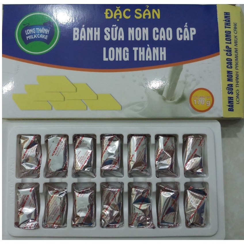 Combo 5 hộp bánh sữa NON nguyên chất MILK CAKE - đặc sản LONG THÀNH Đồng Nai 170gram/hộp