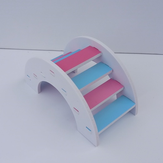 Cầu thang cầu vòng đồ chơi cho hamster kích thước 14x7x7cm - XNTC05