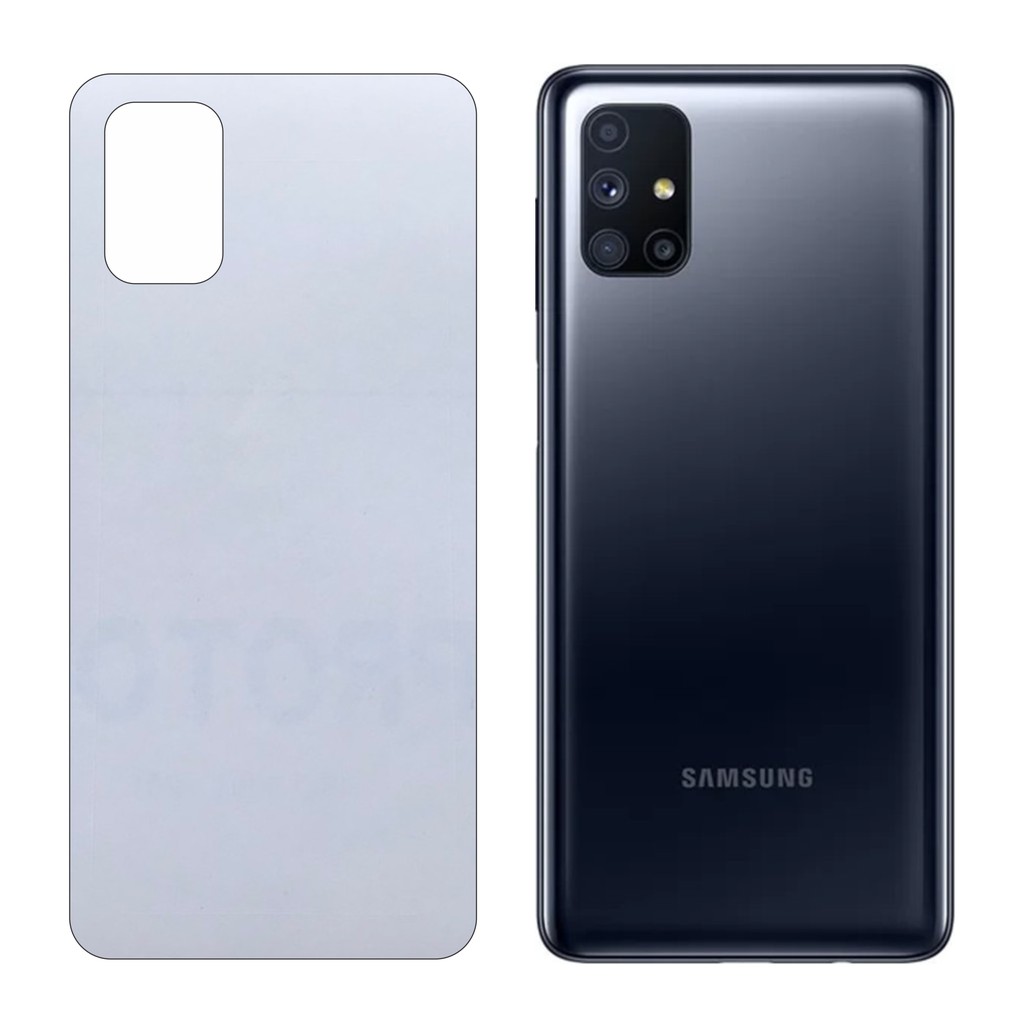 Miếng Dán Lưng Samsung M51 Decal Trong Nhám Chống Vân Tay