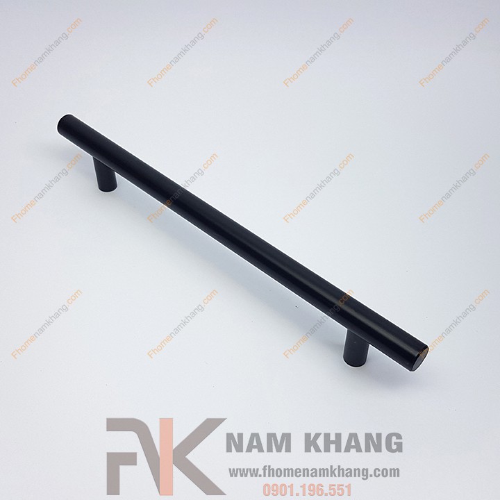 Tay nắm tủ dạng thanh tròn màu đen mờ NK238-160DM
