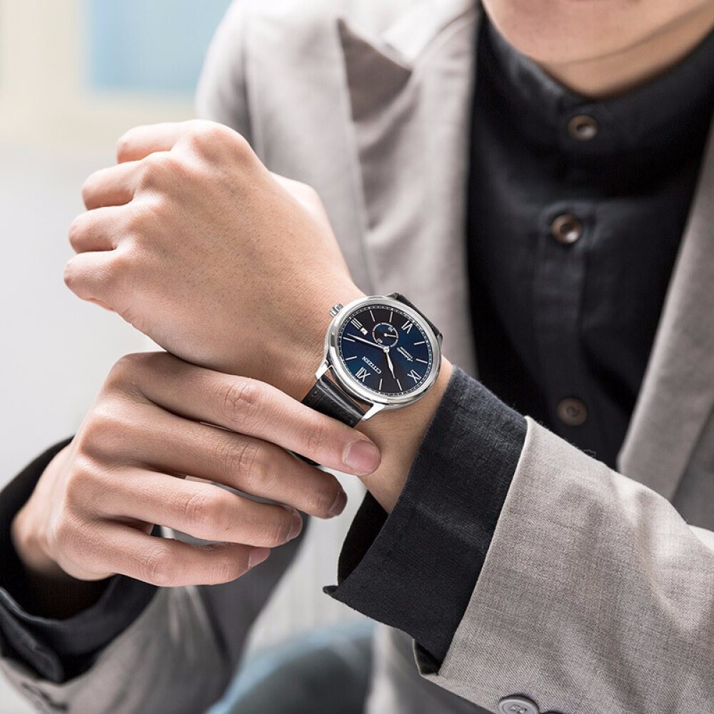 Đồng Hồ Nam Citizen Dây Da NJ0090-21L - Mặt Xanh