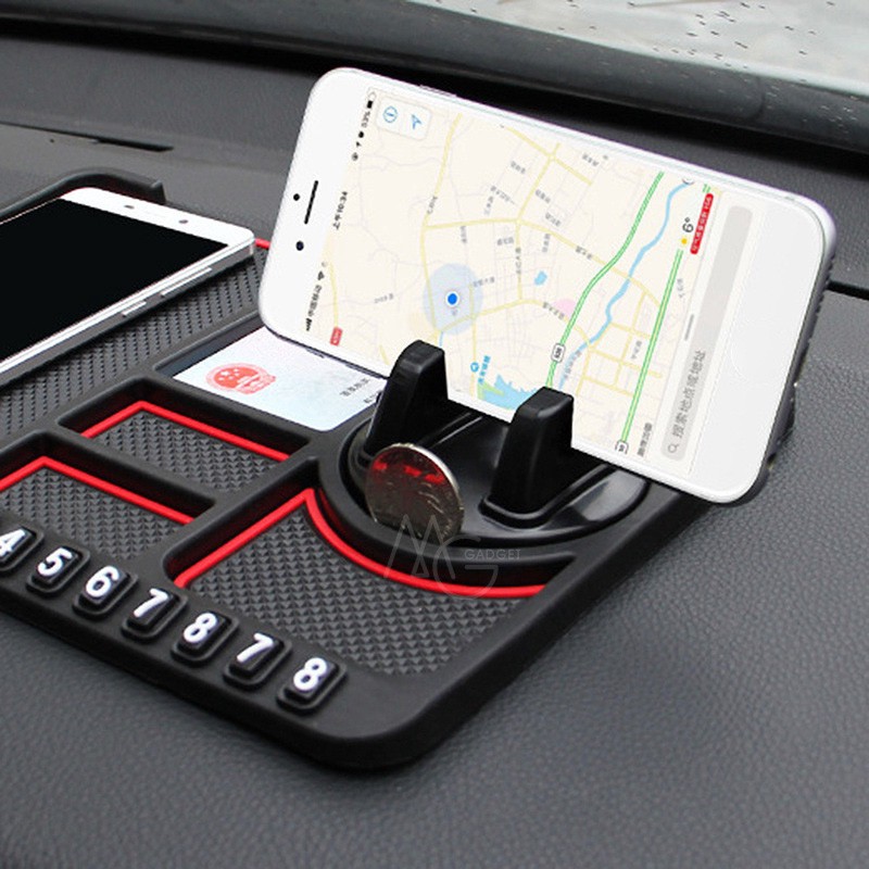 Bảng điều khiển xe chống trượt Mat Chú ý thoại di động Đứng đỗ xe Số điện thoại tự động GPS Chủ điện