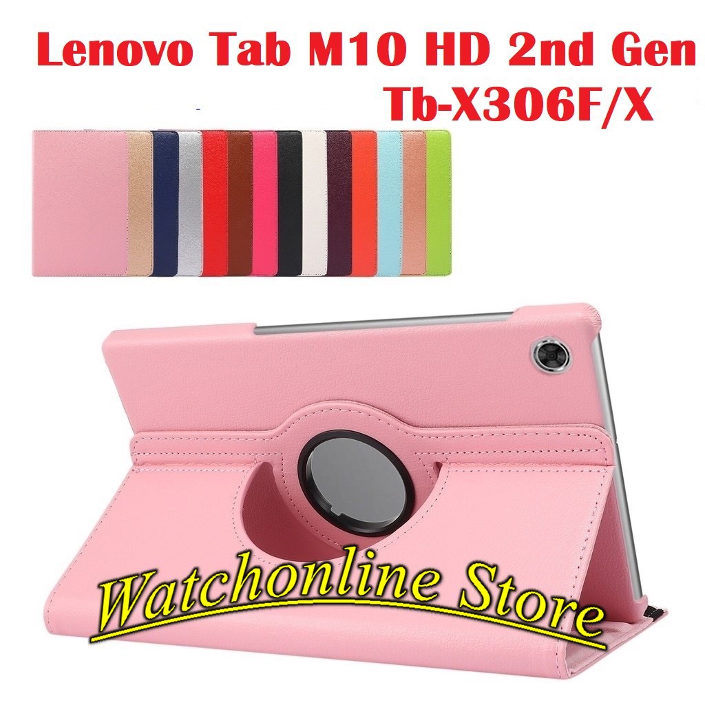 Bao Da Xoay thông minh Nắp Gập Chống Trượt Cho Lenovo Tab M10 HD 2nd Gen Tb-X306F / X