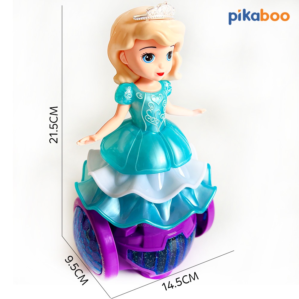 (Summer Sale 50%) Đèn lồng cao cấp Pikaboo hình công chúa, con công xinh xắn, có đèn, nhạc sôi động, chất liệu an toàn