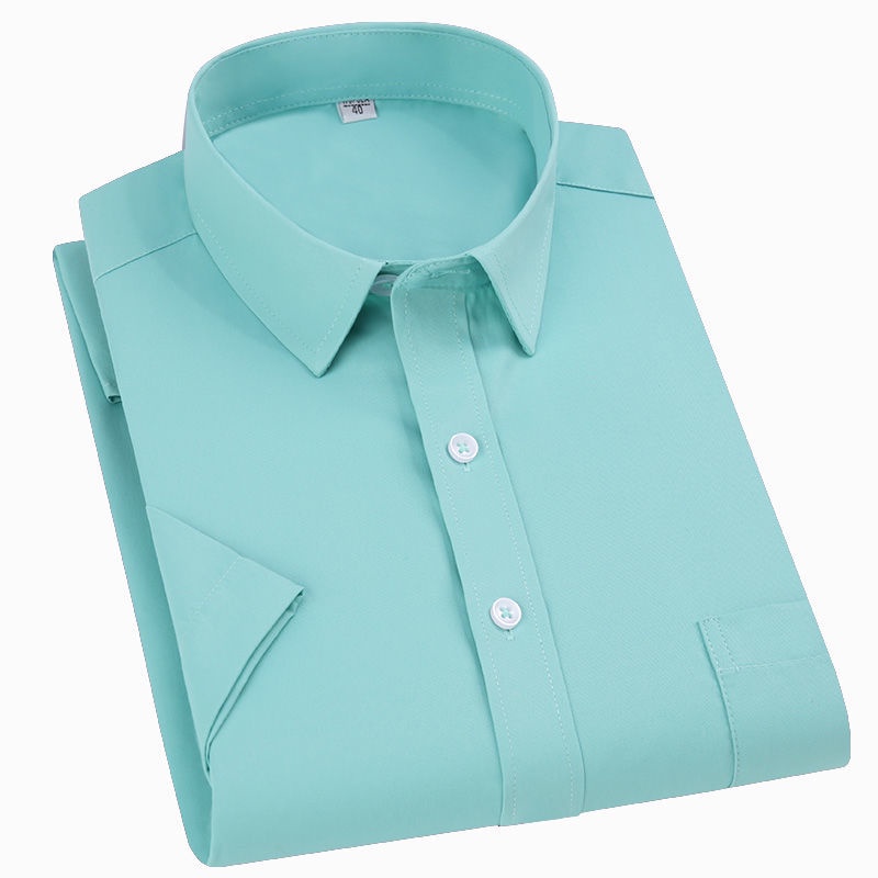 Short sleeve shirt men's shirt slim bottomed shirt