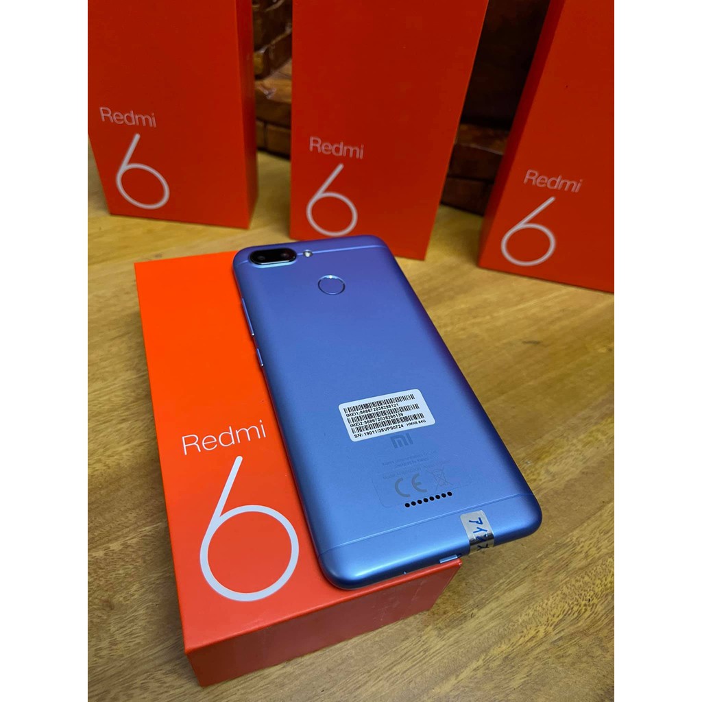 điện thoại Xiaomi Redmi 6 2sim ram 3G/32G mới Chính hãng, Tiếng Việt, VÂN TAY, Chiến PUBG/Liên Quân | BigBuy360 - bigbuy360.vn