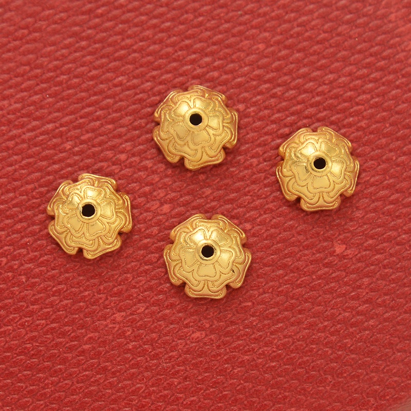 Phụ Kiện Hạt Xỏ Bằng Vàng Dùng Làm Trang Sức diy