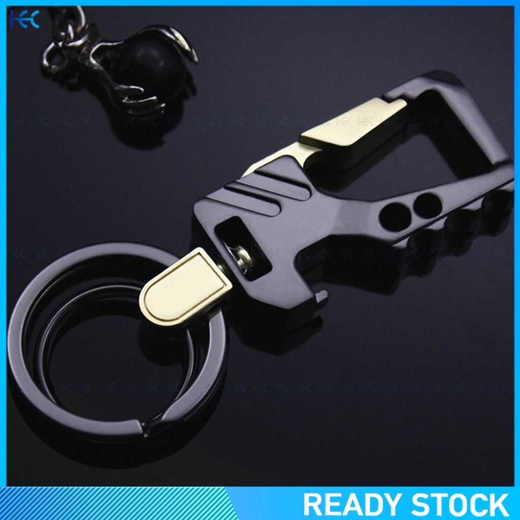 Móc khóa mở nắp chai bằng kim loại thời trang cho nam