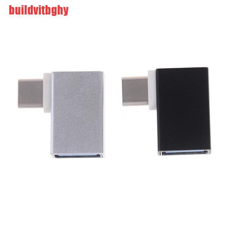 Đầu Chuyển Đổi Dữ Liệu Otg Usb 3.1 Type C Sang Usb 3.0 Đầu Cái 90 Độ | BigBuy360 - bigbuy360.vn