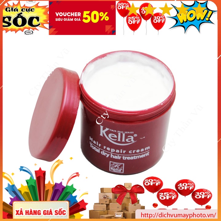 Kem Hấp Dầu Kella Giúp Sợi Tóc Dai Hơn Và Đặc Biệt Bóng Đẹp Không Bị Bết Suôn Mượt Chắc Khỏe