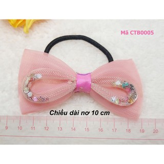 [Xả hàng] SET 4 ĐỒ CỘT TÓC NƠ LỚN 10cm [ảnh+video thật]