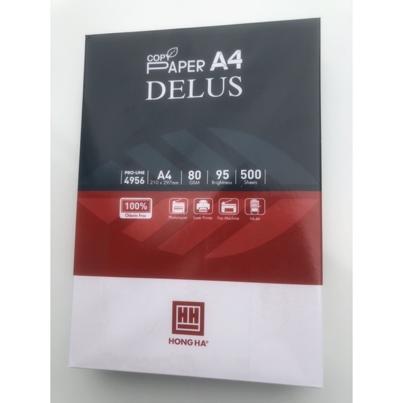 Giấy in A4 Delus định lượng 80