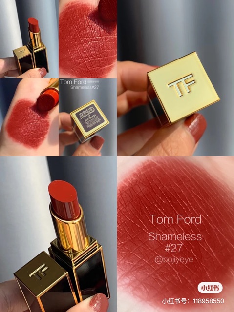 [ MỚI] Son thỏi TOM FORD vỏ đen SATIN MATTE LIP COLOR