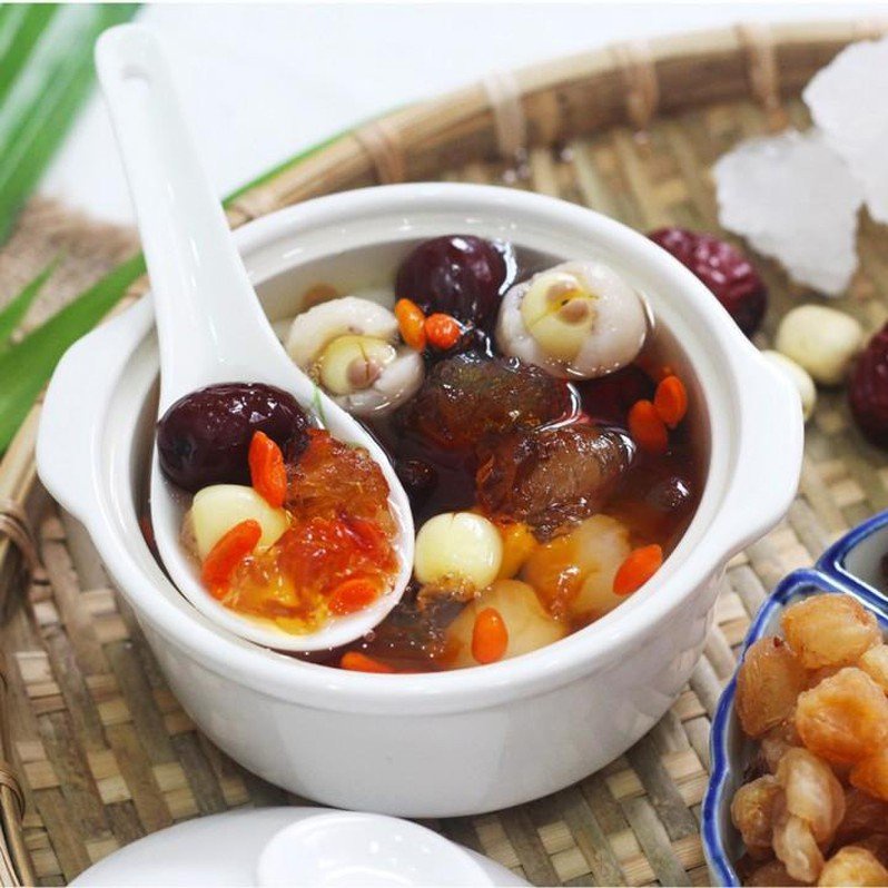 Chè Dưỡng Nhan ❤️FREESHIP❤️ Set Nhỏ 11 - 15 Chén Chè Tuyết Yến Dưỡng Nhan