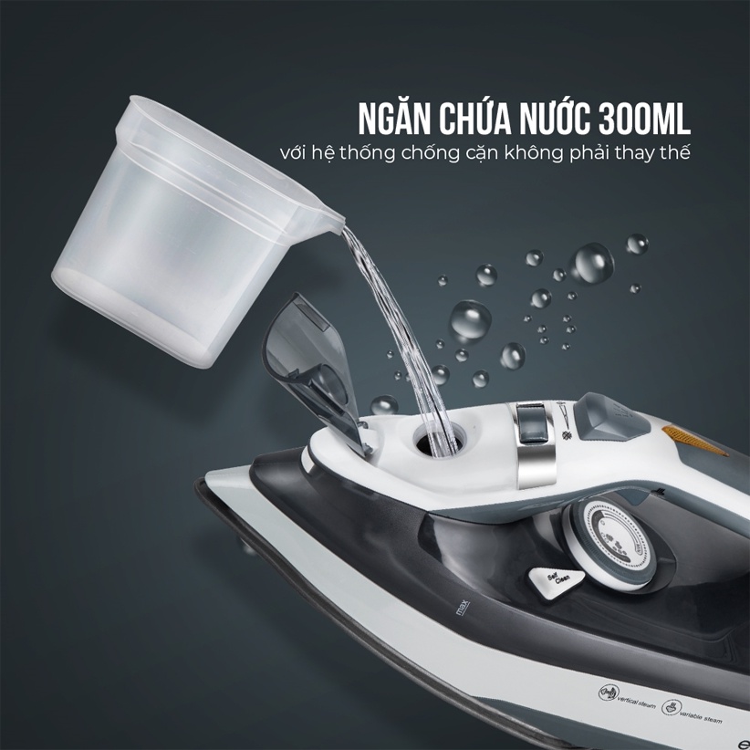 Bàn ủi hơi nước Elmich 2400W SIE-3435 - Hàng chính hãng - Bảo hành 24 tháng