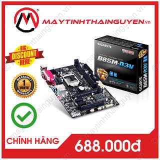 Bo mạch chủ Giga B85 - main giga b85 Gigabyte B85M D3V - GA-B85M-D3V (Qua sử dụng)