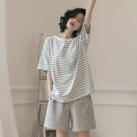 Bộ Đồ Ngủ Thời Trang Mùa Hè Hàn Quốc Dành Cho Nữ