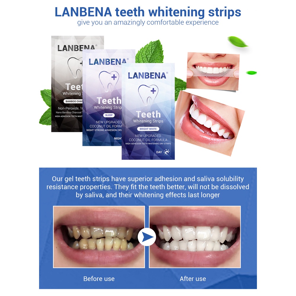 Miếng dán LANBENA làm trắng răng