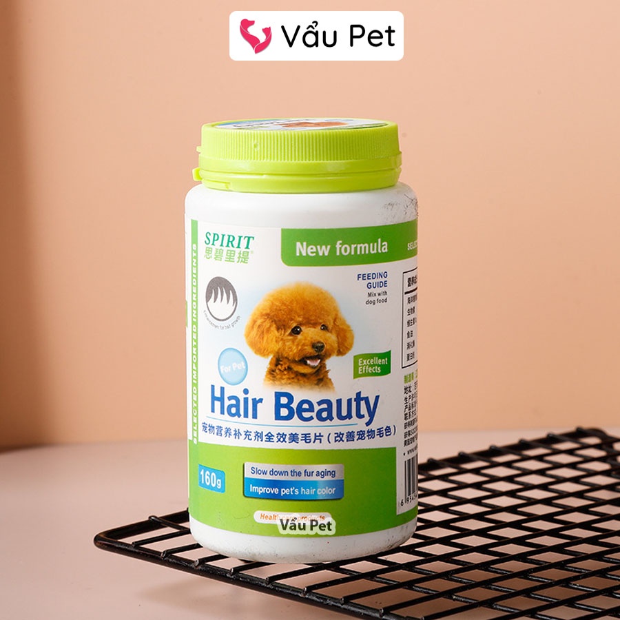 Viên SPIRIT bổ sung Canxi, Vitamin, Khoáng, men vi sinh, làm đẹp lông da cho chó [Hộp] | Vẩu Pet Shop
