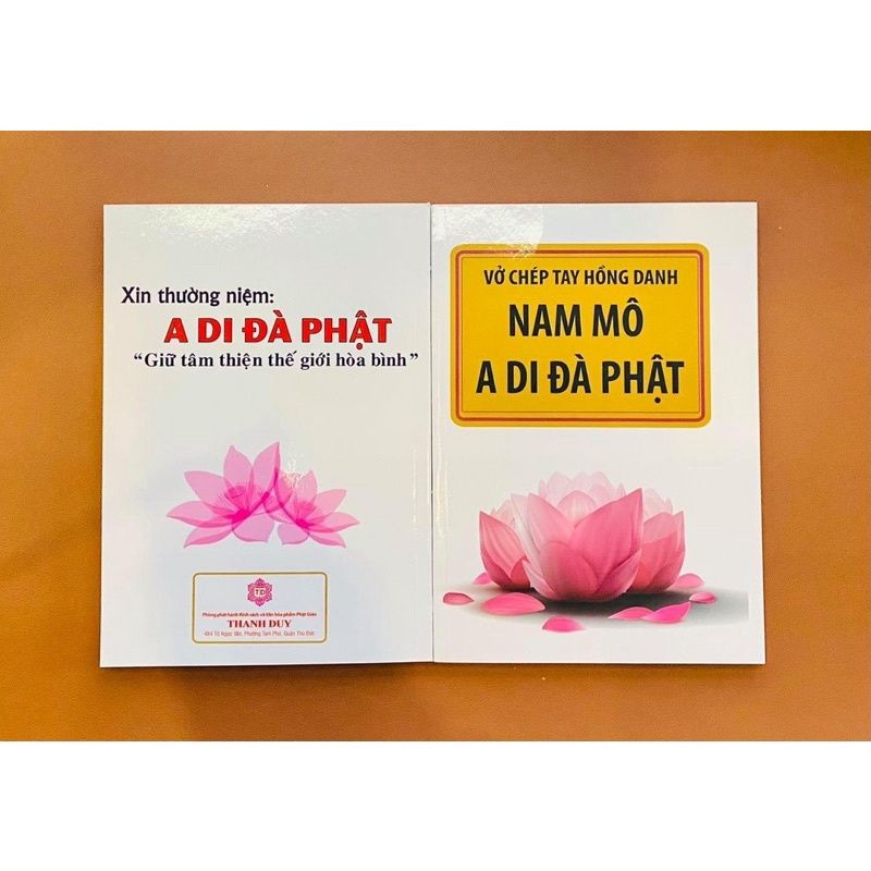 Vở Chép Hồng Danh Nam Mô A Di Đà Phật [ Hữu Duyên Mỗi Người 1 Cuốn ]