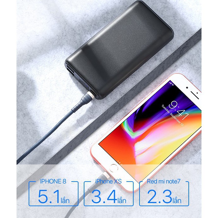 15.000mAh Pin Sạc Dự Phòng VIVAN 12W 2 Cổng Đầu Ra/Đầu Vào - VPB-H15