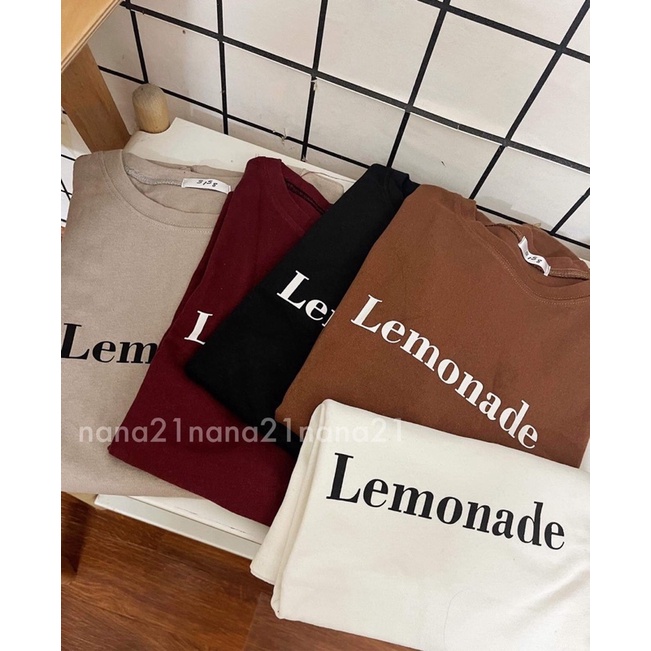 Áo pull in chữ Lemonade