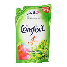 Nước xả vải Comfort 1 Lần Xả Hương Gió Xuân túi 1.8l