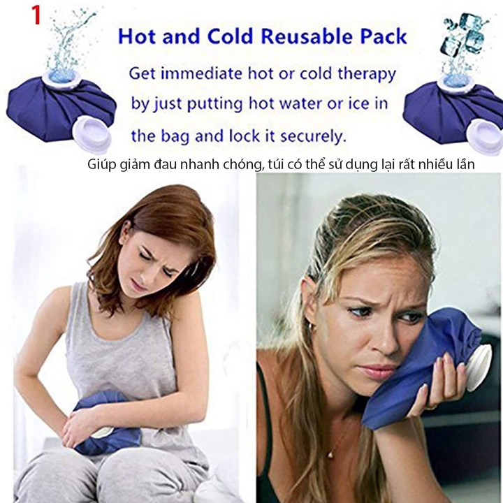 Combo túi chườm đá, chườm ấm và dây quấn TC11