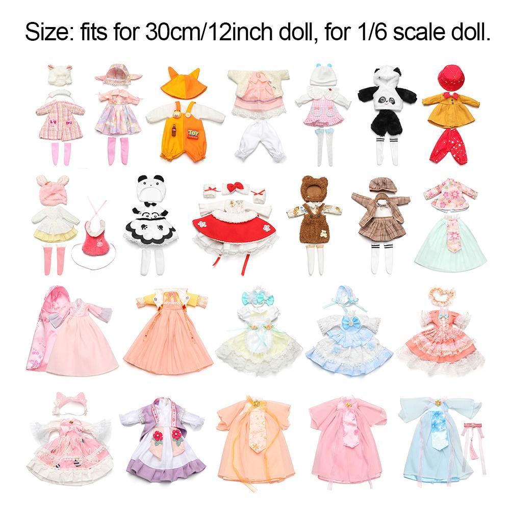 Đầm Dự Tiệc Cưới Cho Búp Bê Tỉ Lệ 1 / 6 12 Inch