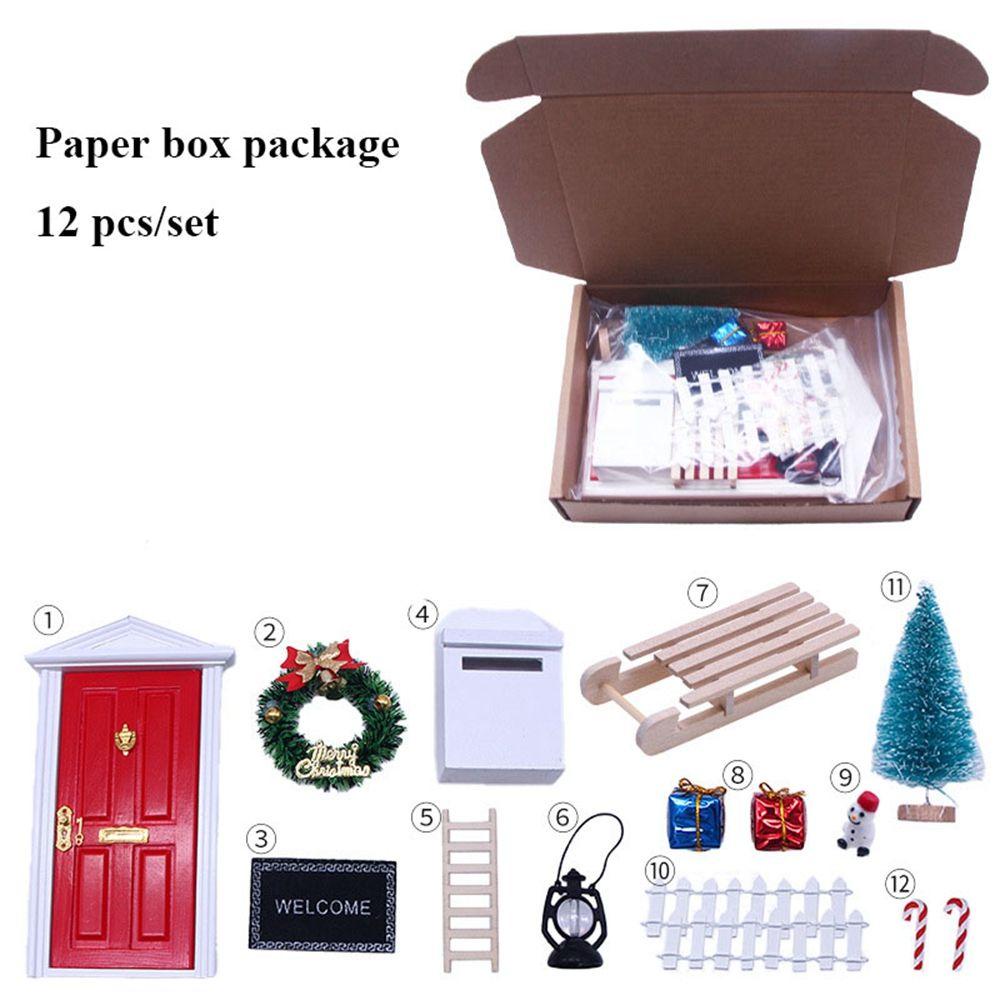 1 Bộ Thảm Gỗ Và Cây Chổi Mini Trang Trí Nhà Búp Bê