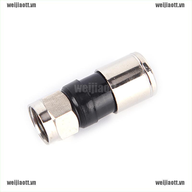 10 Đầu Nối Dây Cáp Rg6 F Type 2.7cm Chất Lượng Cao