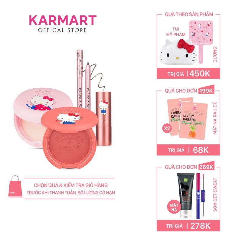 Bộ trang điểm toàn diện Hello Kitty Cathy Doll rạng rỡ