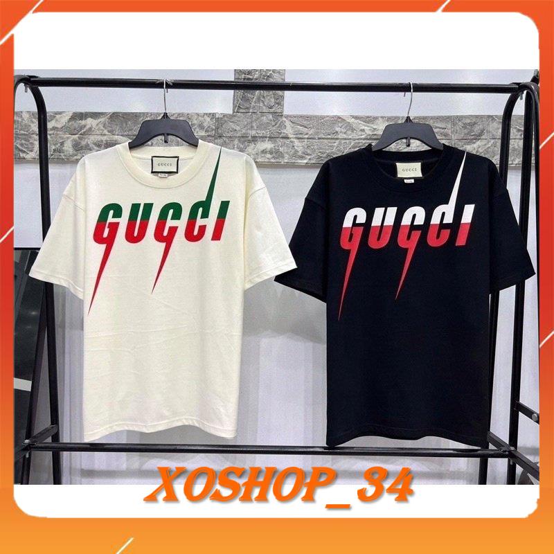 Áo thun GUCCI Tia Sét, chất Cotton Co Dãn 4 Chiều - Trend 2022 [XO STORE]