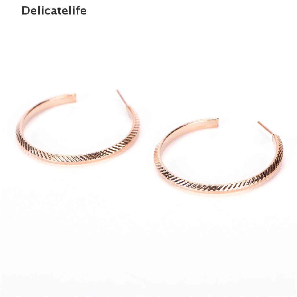 Set 6 cặp khuyên tai tròn đính đá thanh lịch