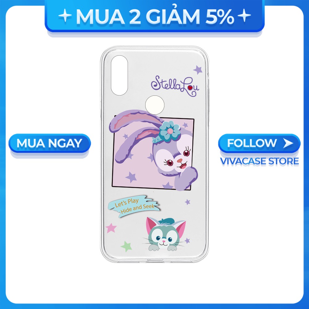 Ốp lưng Vsmart Joy 3/Joy 4/Bee 3/Star 3/Aris/....dẻo trong in hình Gấu Duffy