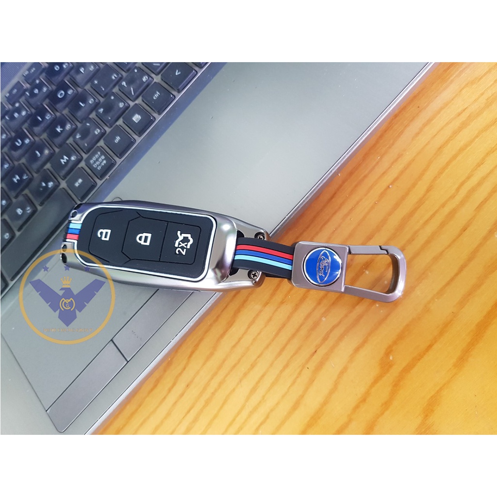 Ốp chìa khóa titan cao cấp cho xe Ford Ranger -  Móc chìa khóa thông minh Smartkey